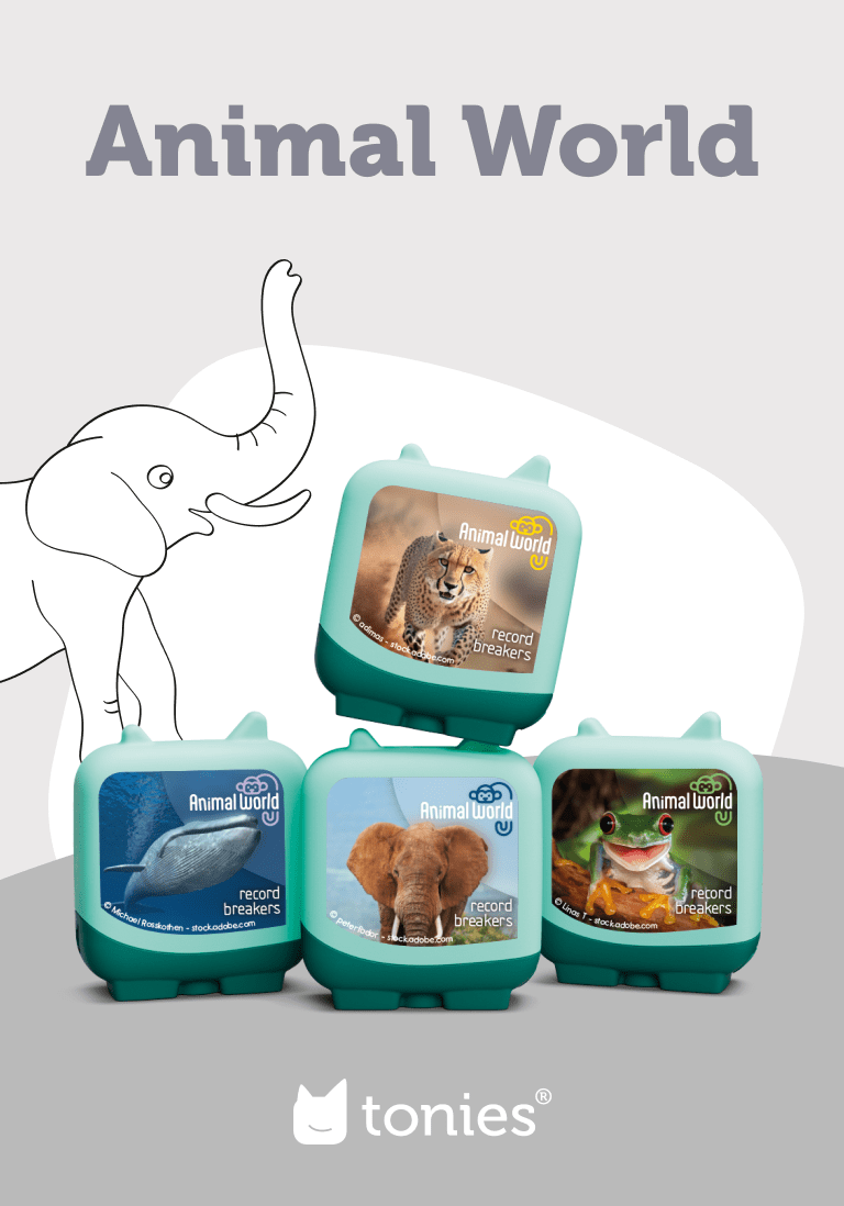 Animal World Record Breakers Clever Tonies - 4 Pack image 1