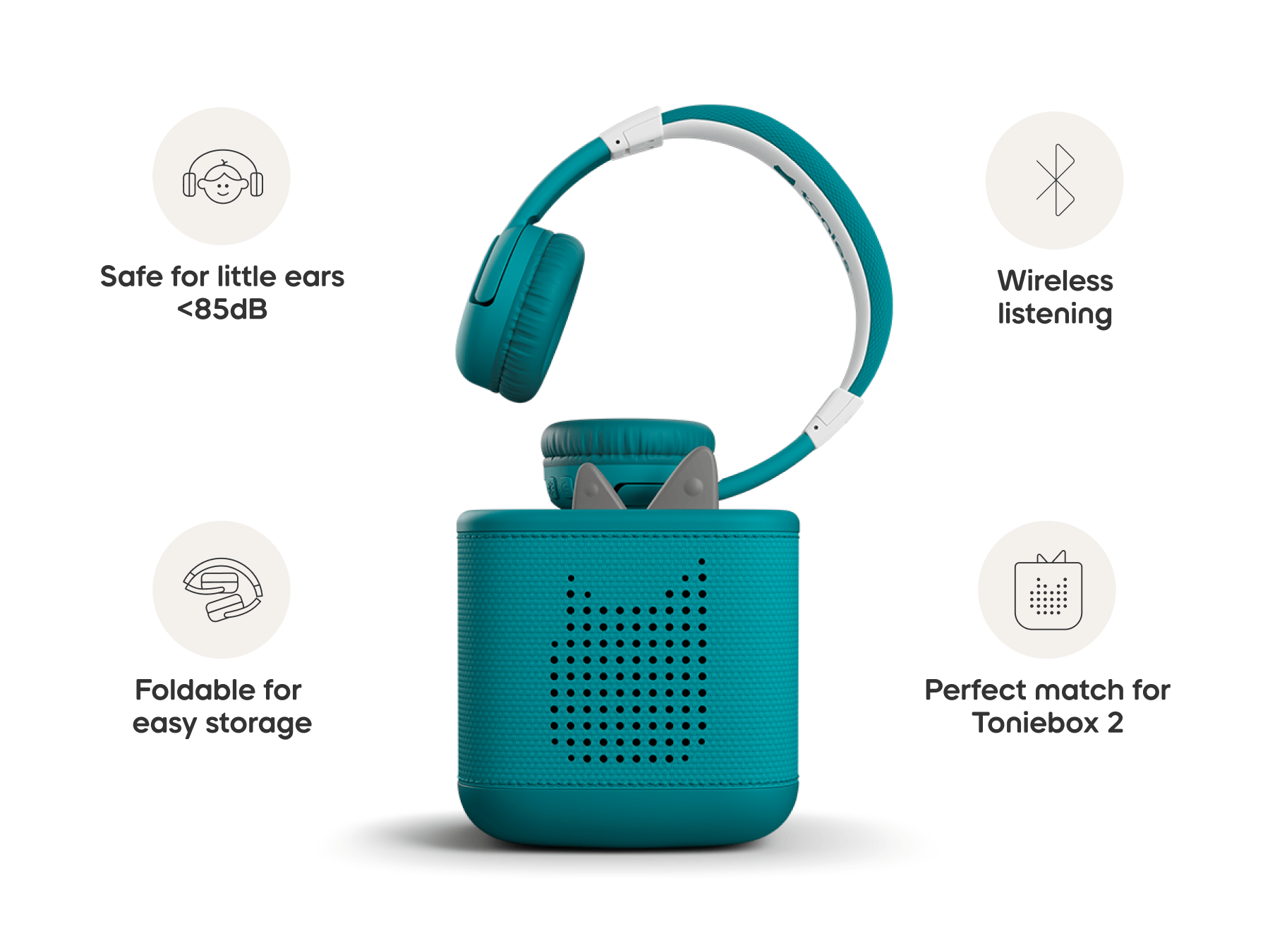 Bluetooth Headphones: Tropical Teal image 6