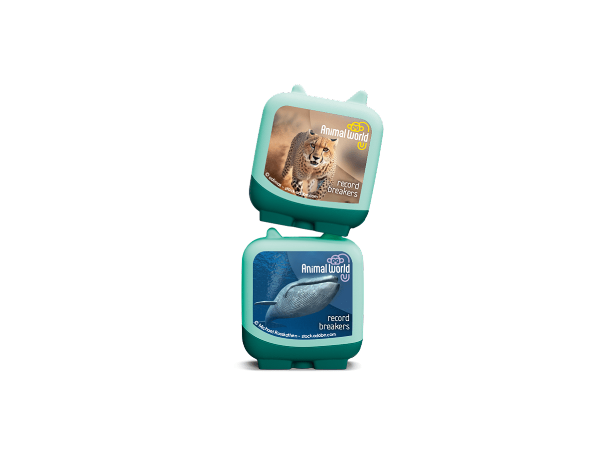 Animal World Cheetah and Blue Whale Clever Tonies - 2 Pack image 1