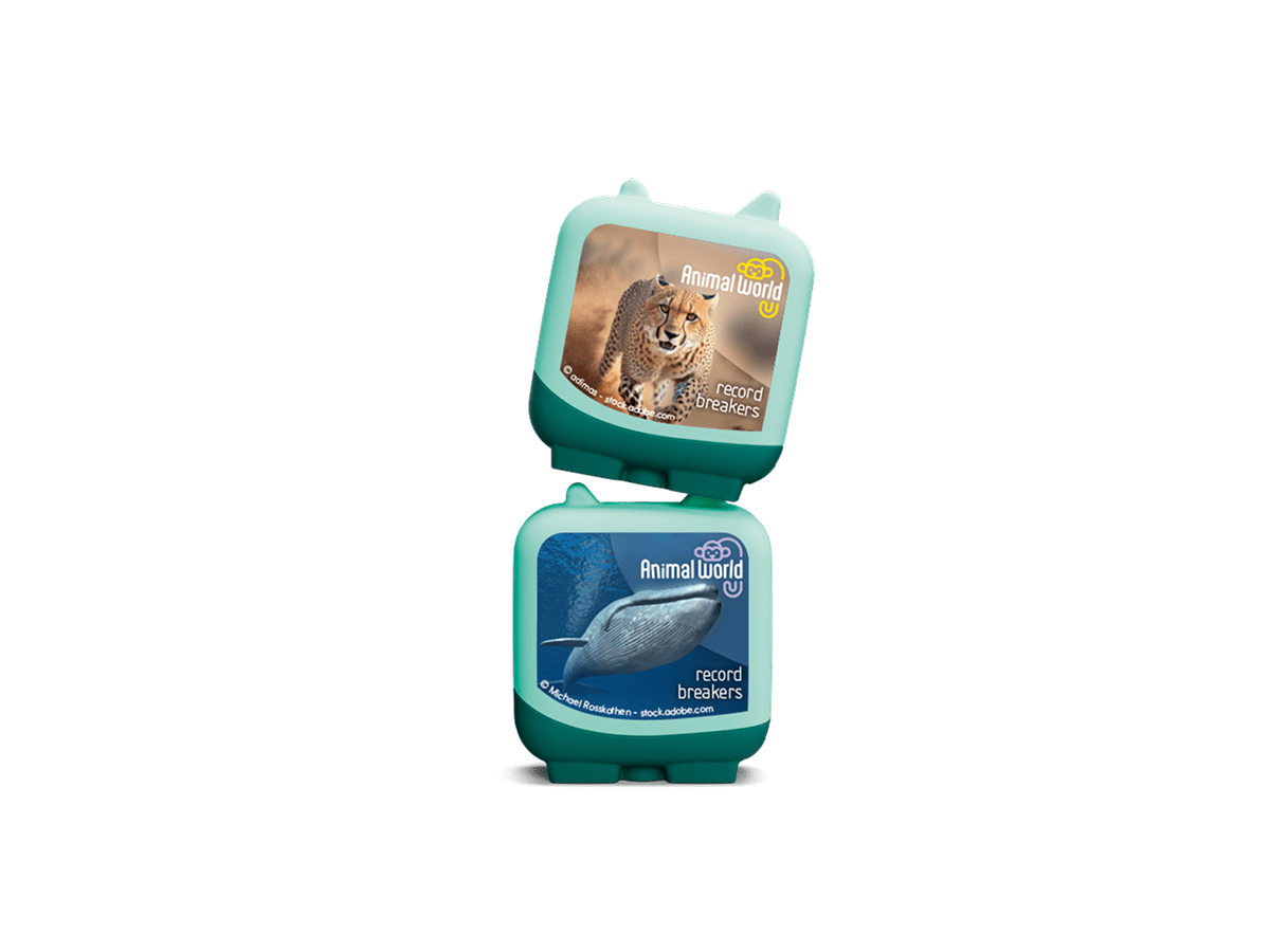 Animal World Cheetah and Blue Whale Clever Tonies - 2 Pack image 5