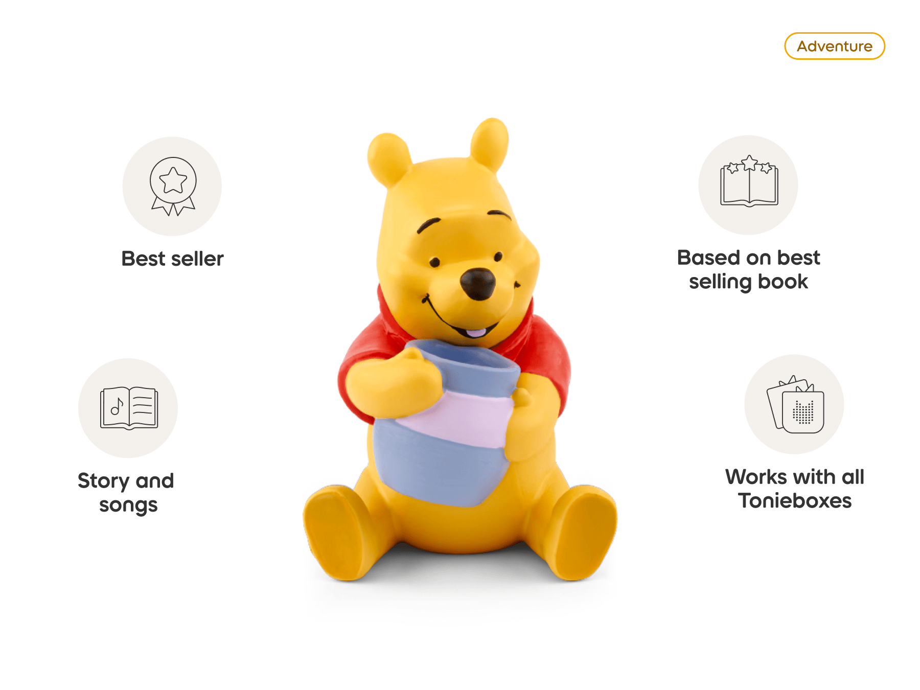 Disney Winnie the Pooh Toniebox 2 Play Set - Cloud Pink image 9