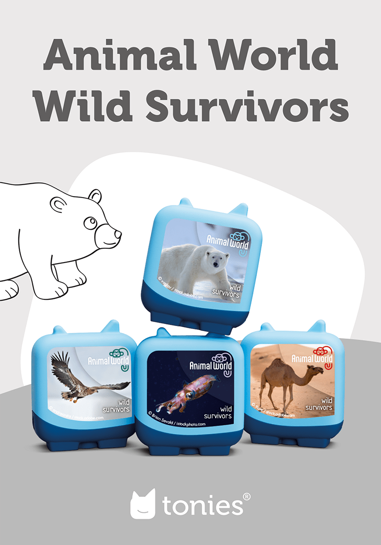 Animal World Wild Survivors Clever Tonies - 4 Pack image 1